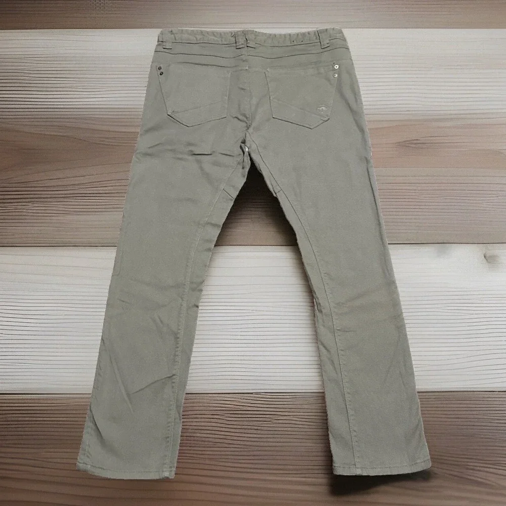 Arbor Collective Relaxed Straight Pants Men's 38x30 Gray Button Fly